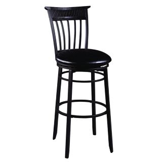 Hillsdale Cottage Black Swivel 30" High Bar Stool   #K8960