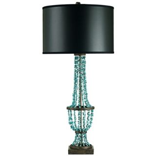 Currey and Company Preston Turquoise Bead Table Lamp   #Y2304