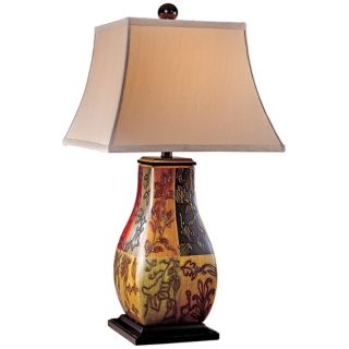 Designer   Hand Painted, Transitional Table Lamps