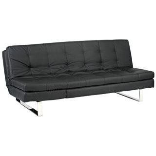 Erik Black Leatherette Sofa Bed   #X7374