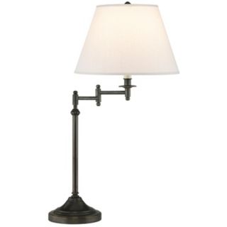 Robert Abbey Kinetic Bronze Swing Arm Table Lamp   #P9505