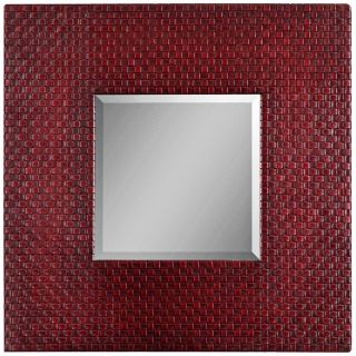 Uttermost Woven Red 40" High Wall Mirror   #R4621