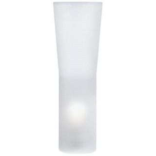 Tatu Frosted Glass Torchiere Table Lamp   #J1733