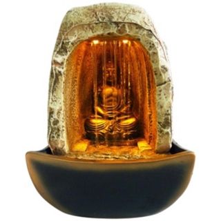 Buddha Waterfall LED Table Fountain   #X3721