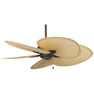 52" Fanimation Windpointe Bronze and Palm Ceiling Fan   #13759 83495