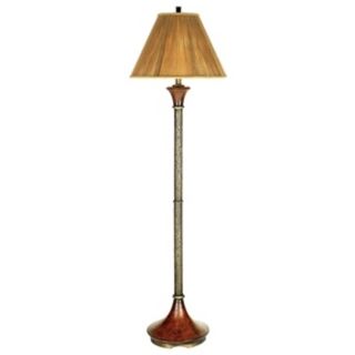 Glen Haven Collection Aged Wood Floor Lamp   #72563