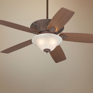 52" Casa Vieja Corte Bella Washed Copperleaf Ceiling Fan   #R5363