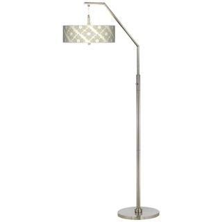 Aster Ivory Giclee Shade Arc Floor Lamp   #H5361 P6054