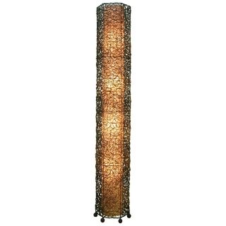 Eangee Giant Tower Durian Shade Nito Vines Floor Lamp   #M2184