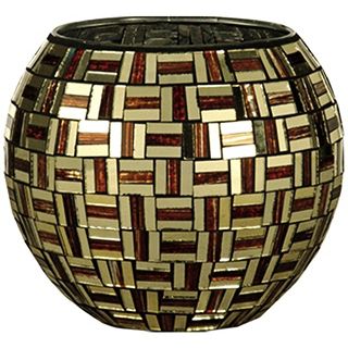 Dale Tiffany Ravenna Mosaic Art Glass Candle Holder   #X5038
