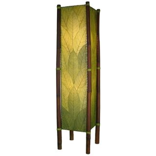 Eangee Fortune Green Cocoa Leaves Tower Floor Lamp   #M2124