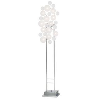 Possini Euro Design Etched Glass Lilypad Floor Lamp   #M3835
