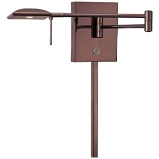 George Kovacs Square Head LED Chocolate Swing Arm Wall Lamp   #X0659
