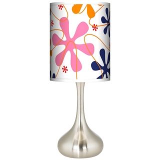 Retro Pink Giclee Kiss Table Lamp   #K3334 P2509
