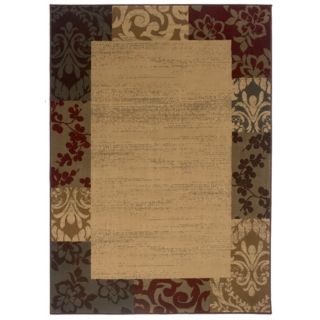 Riverwoods Collection Fern Border Area Rug   #R0324