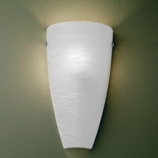 Possini Frosted 13 1/4" High Art Glass Pocket Wall Sconce   #16980