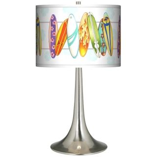 Surfboard Time Giclee Trumpet Table Lamp   #R1676 R7117