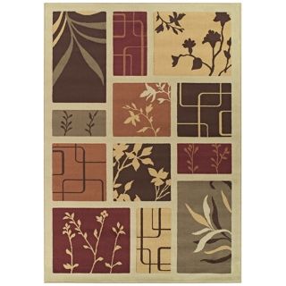 Tremont Collection Foliage Screens Ivory Area Rug   #N4288