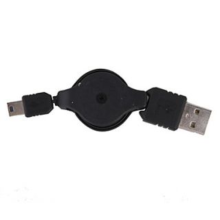 USD $ 3.79   Retractable USB to Mini USB Data Cable (74cm Length