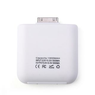USD $ 13.67   Portable Mobile Charger for iPhone/iPod (White),