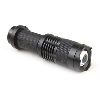 SIPIK SK68 Cree Q3 WC 120 Lumen Convex Lens LED Flashlight   Black (1