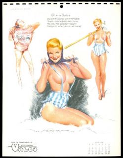 Macpherson Glamour Girl Calendar Pin Up June 1956