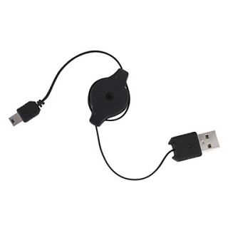 USD $ 3.79   Retractable USB to Mini USB Data Cable (74cm Length