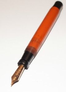 Vintage Parker Duofold Junior Red Fountain Pen