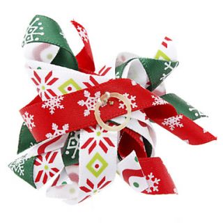 USD $ 0.79   Unique Chirstmas Style Tiny Rubber Band Hair Bow for Dogs