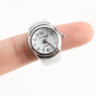 USD $ 2.79   Womens Stylish Alloy Analog Quartz Ring Watch (Silver