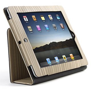 USD $ 13.67   Elegant Striped Leather Case with Stand for iPad 2,