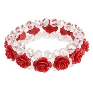 EUR € 4.68   White Rose bracelet en cristal, livraison gratuite pour
