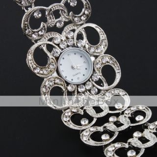 EUR € 7.81   Orologio bracciale da donna con decorazione in diamanti