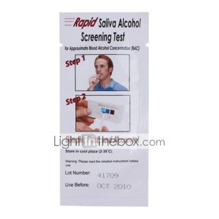 USD $ 2.99   Rapid Saliva Alcohol Screening Tests Alcohol Test,