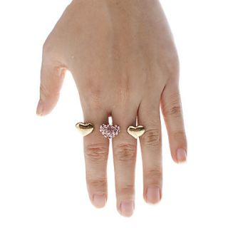 EUR € 2.93   Mon coeur zircon Pinky ring clouté Alloy, livraison