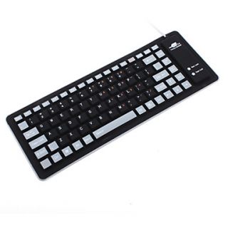 EUR € 12.32   88 clés flexibles QWERTY clavier USB (imperméable