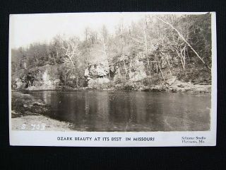 Old RPPC Postcard Ozark Beauty Missouri Lake Hermann MO
