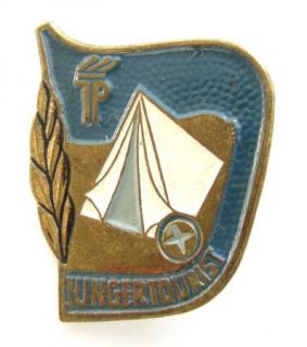Vintage Pin Badge DDR GDR Junger Tourist East Germany