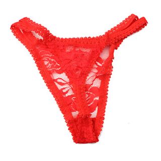 USD $ 4.99   Rose Bikini Pantiy Underwear Red,