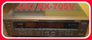 JVC RX 705V AV Home Theater Dolby Pro Logic Stereo Receiver RX 705VTN