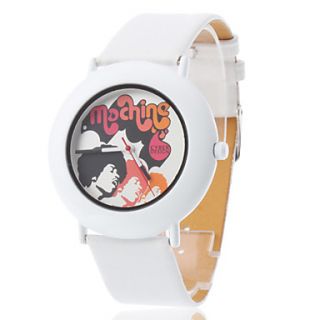 EUR € 5.88   Unisex Moching PU Analoog Quartz Wrist Watch