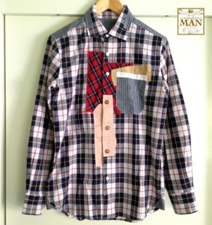 JUNYA Watanabe Man Style Patch Work Shirt Size Small
