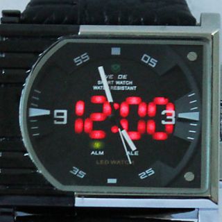 USD $ 22.89   Mens PU Analog   Digital Multi Movement Wrist Watch