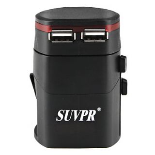 EUR € 23.91   universele reisadapter met USB poorten, Gratis