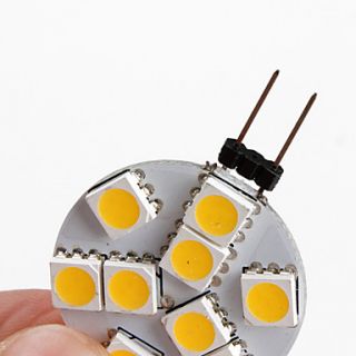 EUR € 2.11   g4 1,3 W 9x5050 smd 100lm warm hvid LED pære (12v