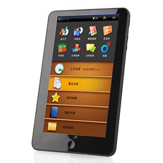 USD $ 104.49   7 Touch Screen E Book Reader HD Media Player w/FM Radio