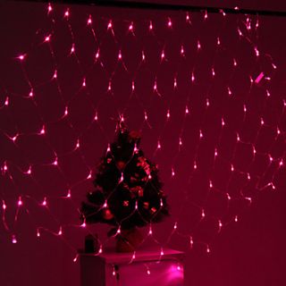 USD $ 11.99   Festival Decoration 120 LED 8 Mode Pink Light Net Lamps