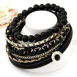 USD $ 6.99   Bohemia Ocean Style Refreshing Beads Multilayer Bracelet