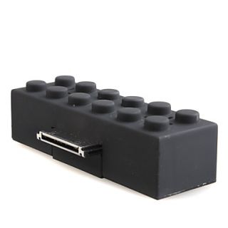 USD $ 7.36   Building Block Brick Style Mini Speakers for iPod (Black
