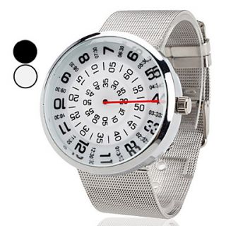EUR € 5.69   unisex nieuw ontwerp staal analoog quartz horloge